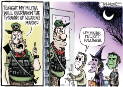 MILITIA MASKS by Joe Heller