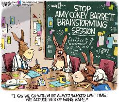 AMY CONEY BARRETT HEARING by Rick McKee