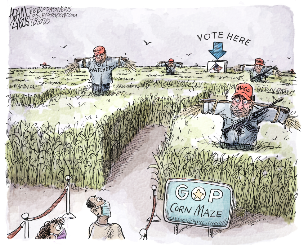 The polling place
