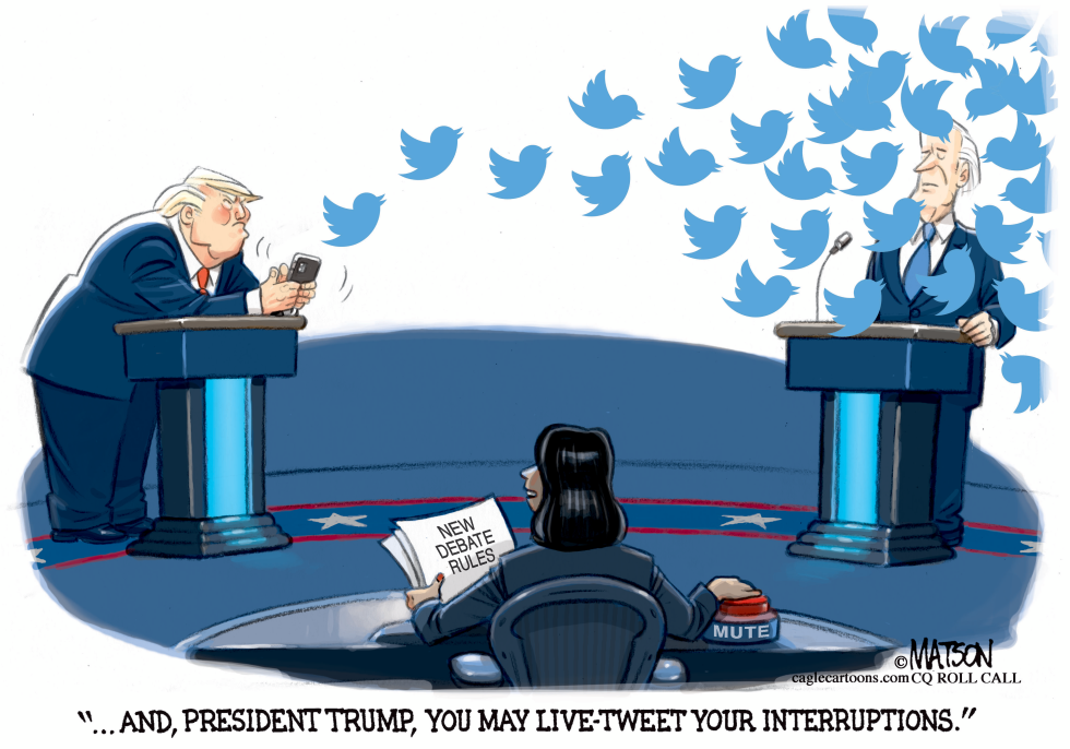Trump Live Tweets Debate Interruptions