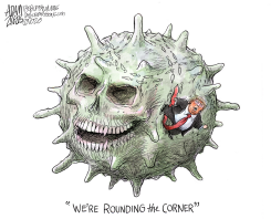 ROUNDING THE CORNER by Adam Zyglis