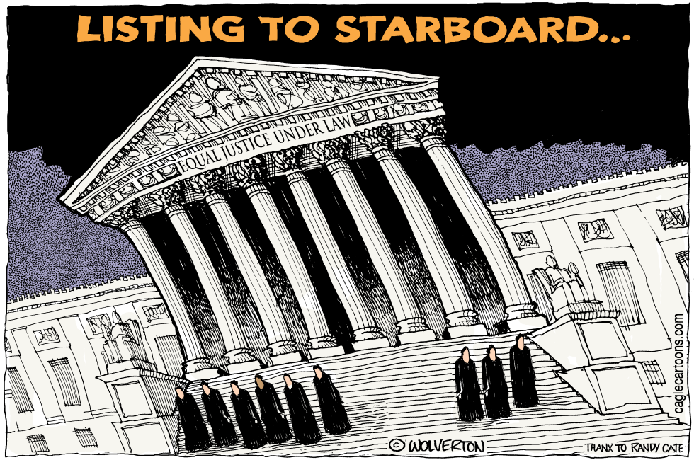 SCOTUS LISTING TO STARBOARD by Monte Wolverton