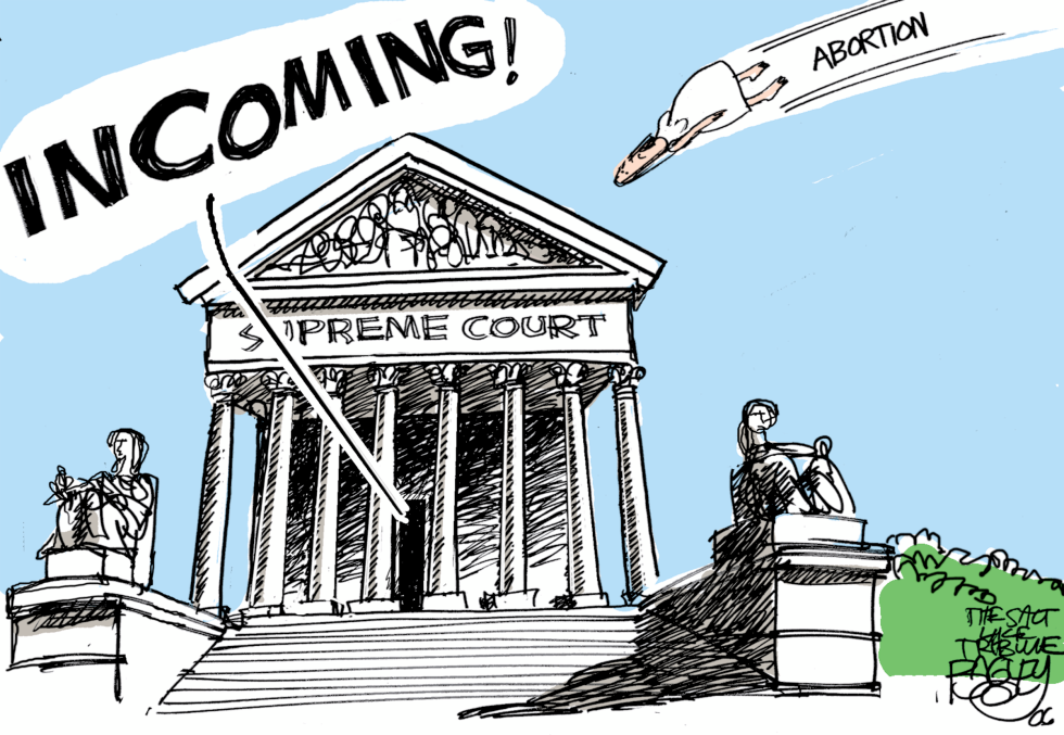 Abortion issue targets Supreme Court building