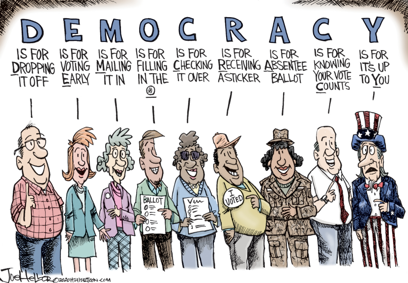 Diverse voters illustrate multiple paths to cast ballots