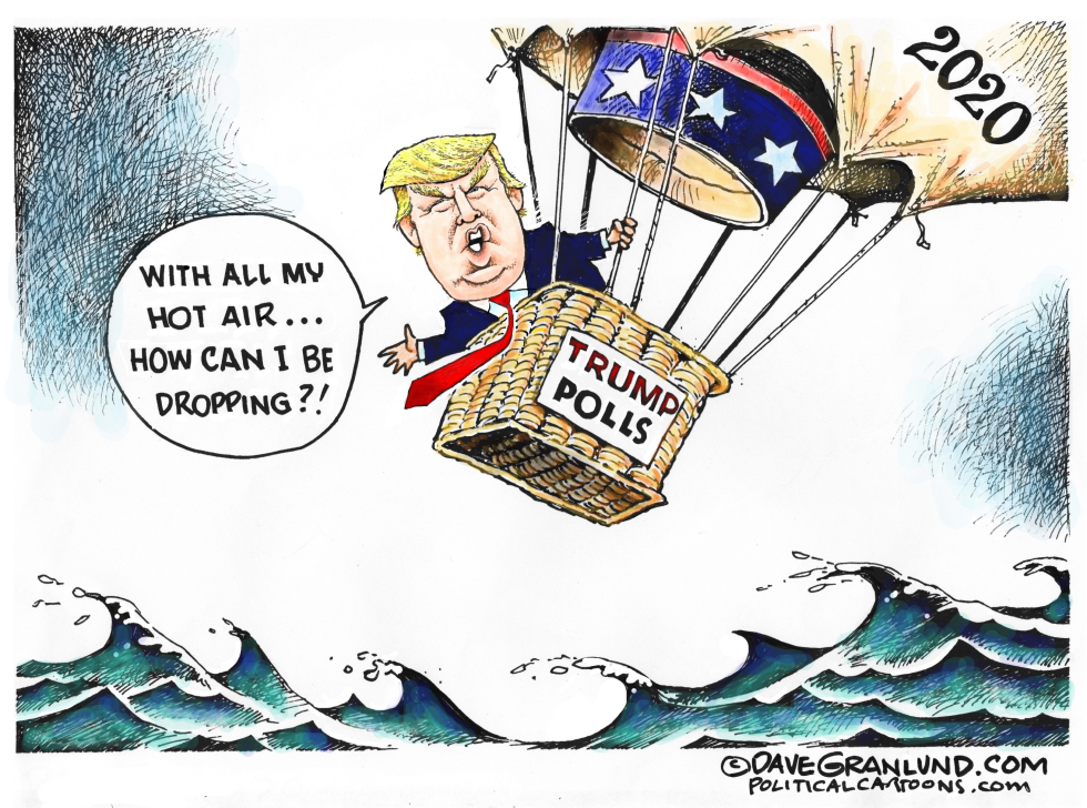 Trump down in polls 2020