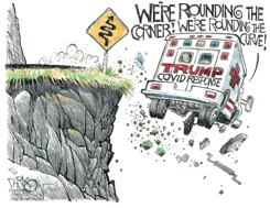 ROUNDING THE 'CORONER by John Darkow