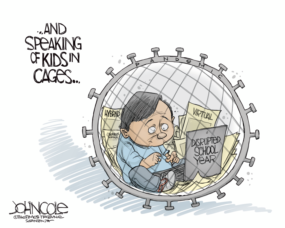 Kids in COVID cages