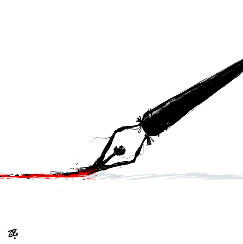 Offensive cartooning