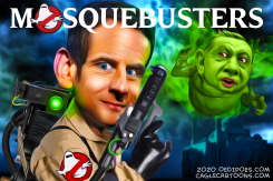 MOSQUEBUSTERS - MACRON by Bart van Leeuwen