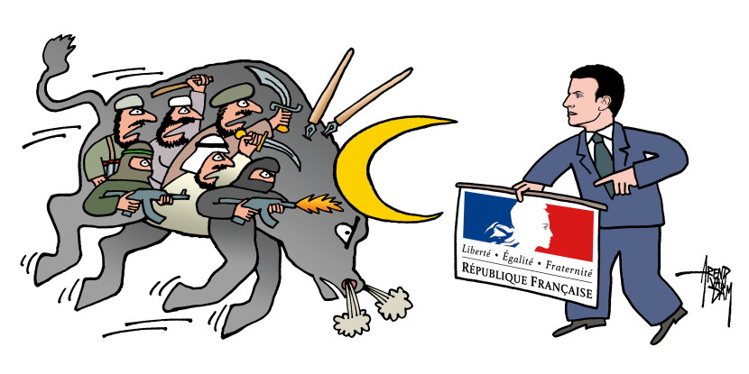 Macron against terrorism