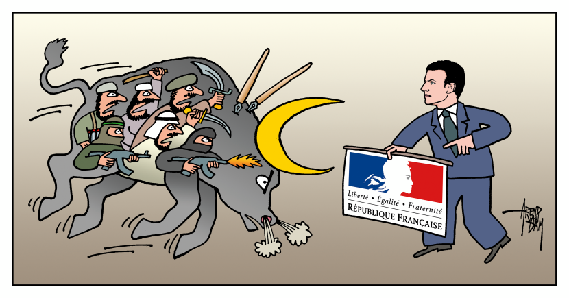 Macron against terrorism