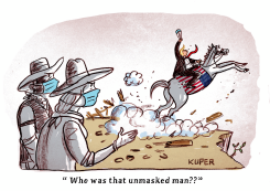 LONE RANGER UNMASKED by Peter Kuper