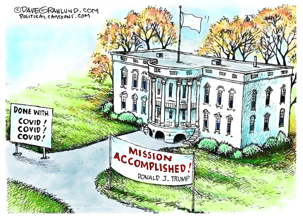 Trump COVID surrender