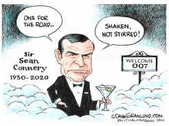SEAN CONNERY TRIBUTE 1930-2020 by Dave Granlund