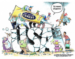 POST-ELECTION CRACKS by Dave Granlund