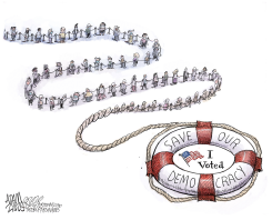 LONG LINES by Adam Zyglis