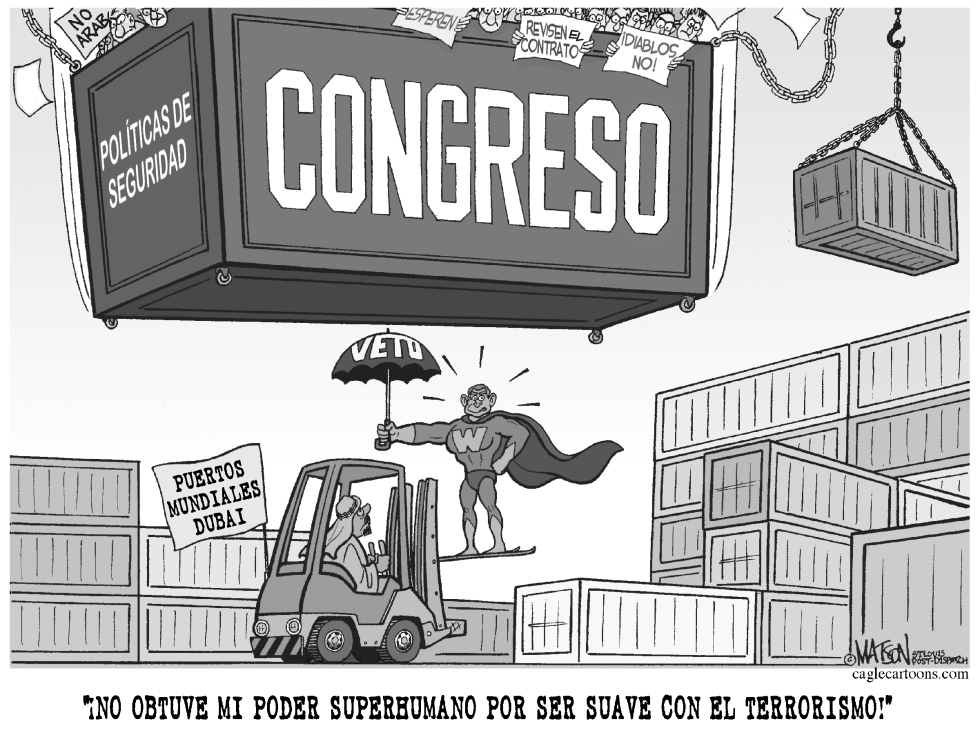 Bush apoya el Contrato de Puertos de Dubai