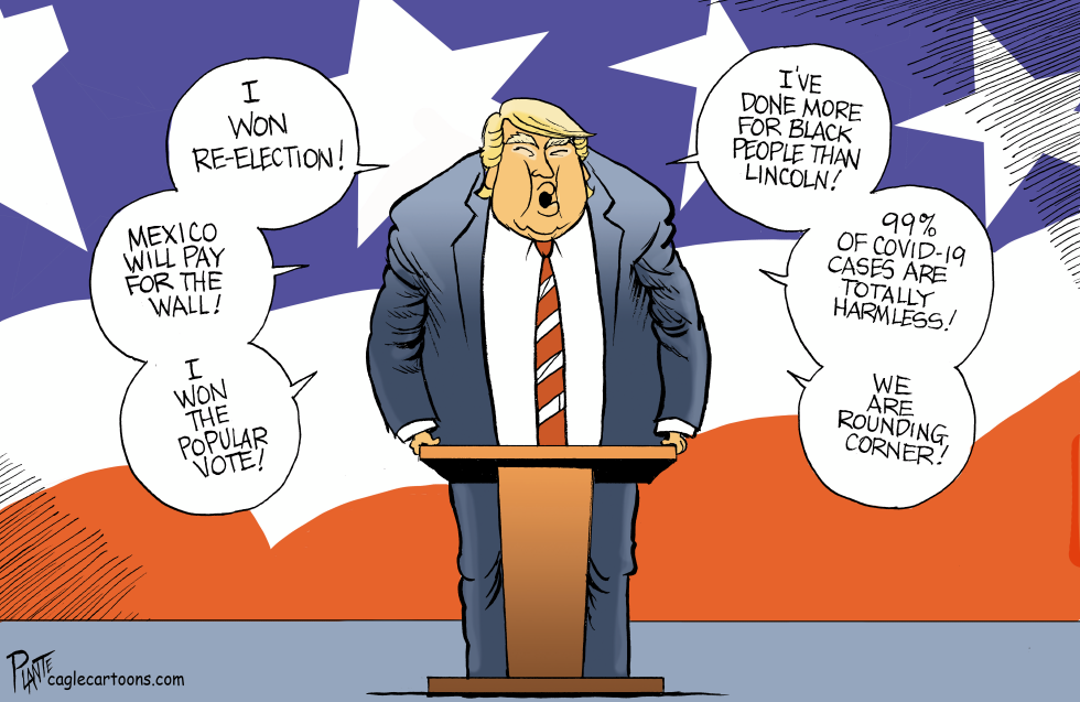 Trump says he won?