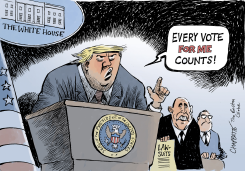 TRUMP GETS DESPERATE by Patrick Chappatte