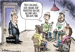 POLLSTERS WRONG by Joe Heller