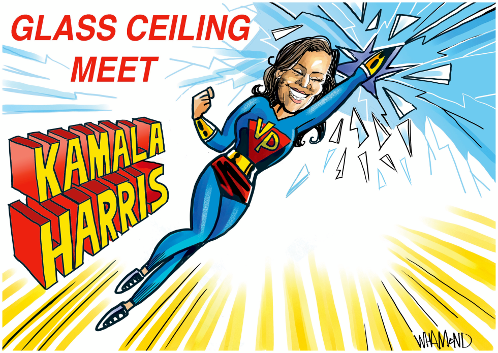 Kamala Harris breaks glass ceiling