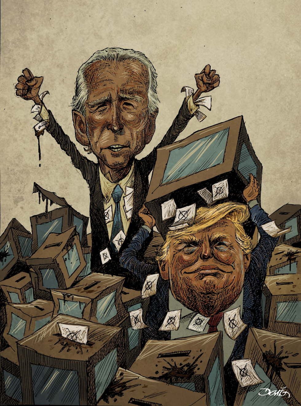 The electoral battle