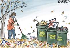 AUTUMN RAKING by Jeff Koterba