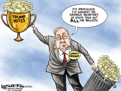 GRAHAM AND GEORGIA RECOUNT by Kevin Siers