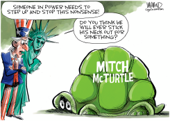 MITCH MCCONNELL WON'T STOP THE TRUMP SHOW by Dave Whamond