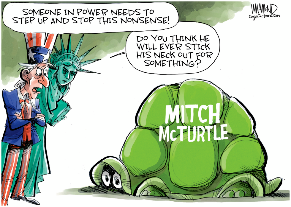 Mitch McConnell won't stop the Trump show