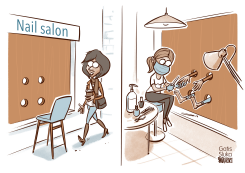 COVID-SECURE NAIL SALON by Gatis Sluka