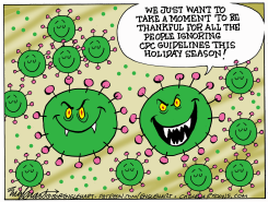 THANKFUL COVID by Bob Englehart