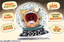 TRUMP 2020 SNOW GLOBE by Ed Wexler