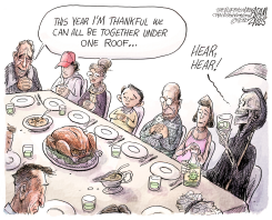 LARGE GATHERINGS by Adam Zyglis