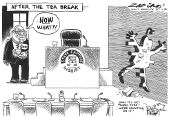 AFTER THE TEA BREAK by Zapiro