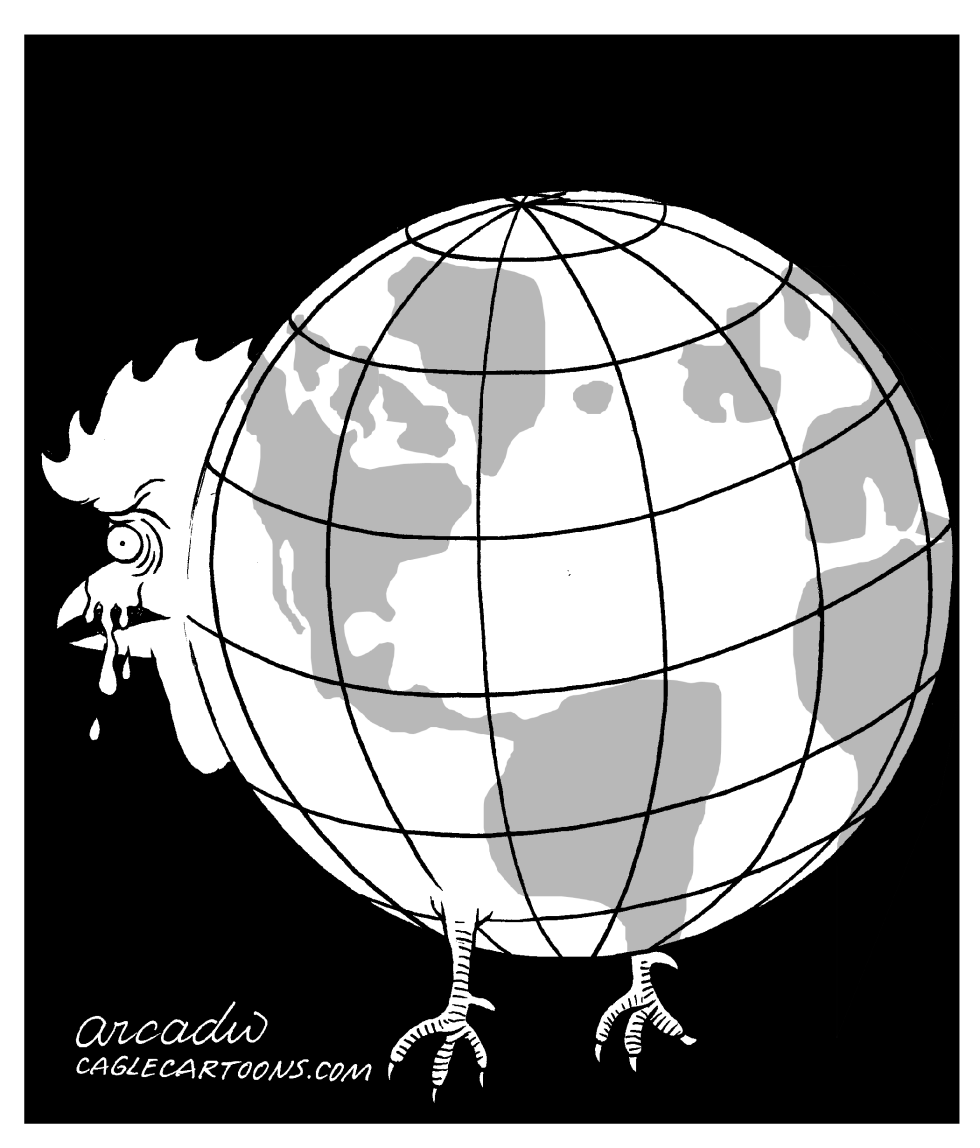  THE WORLD WITH BIRD FLU by Arcadio Esquivel