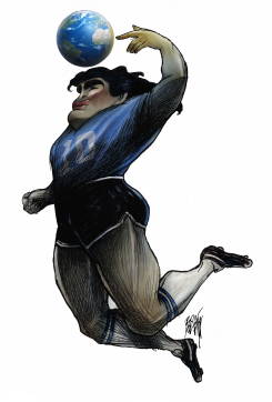 DIEGO A. MARADONA by Angel Boligan