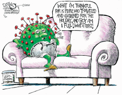 COVID IS THANKFUL by John Darkow
