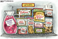 TRUMP GIULIANI LEFTOVERS CORRECTED by Rick McKee