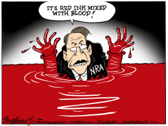 NRA GOING BROKE by Bob Englehart