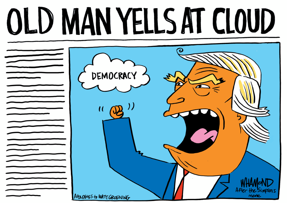 Old man yells at democracy