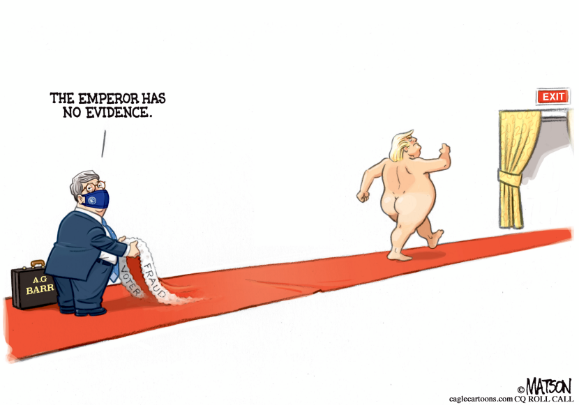 Barr Finds No Evidence of Voter Fraud