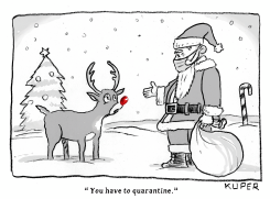 RUDOLPH IN QUARANTINE by Peter Kuper