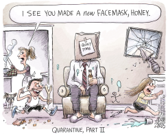 HUNKERING DOWN by Adam Zyglis
