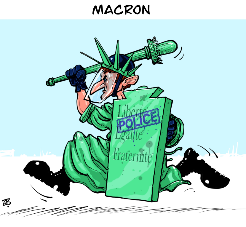Macron the policeman