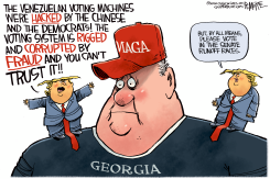 TRUMP GEORGIA RUNOFFS by Rick McKee
