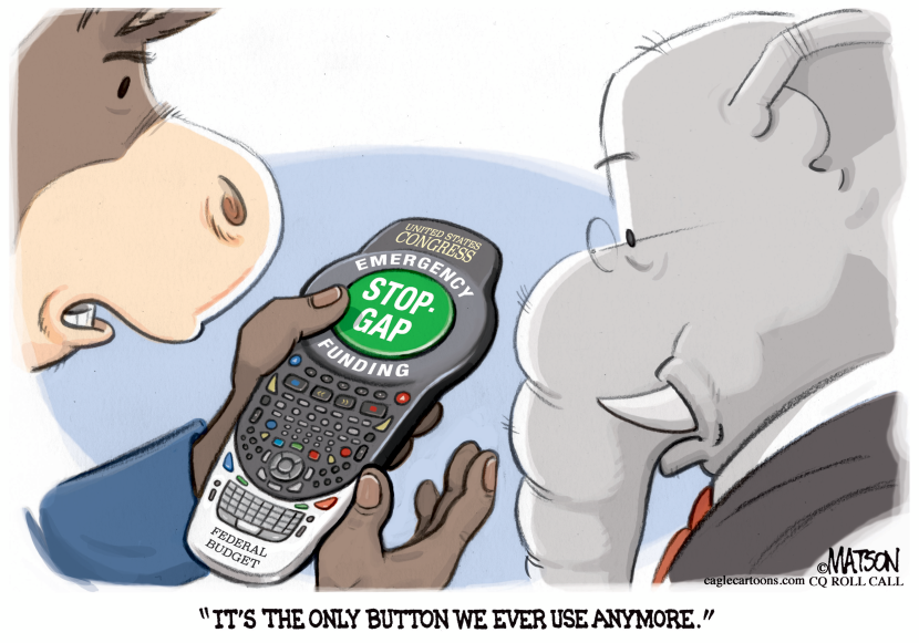 Emergency Stopgap Funding Button