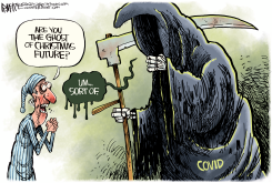 COVID CHRISTMAS GHOST by Rick McKee
