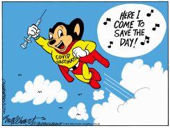COVID 19 HERO by Bob Englehart