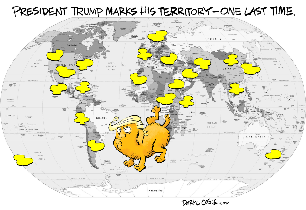 Trump Marking His Territory One Last Time